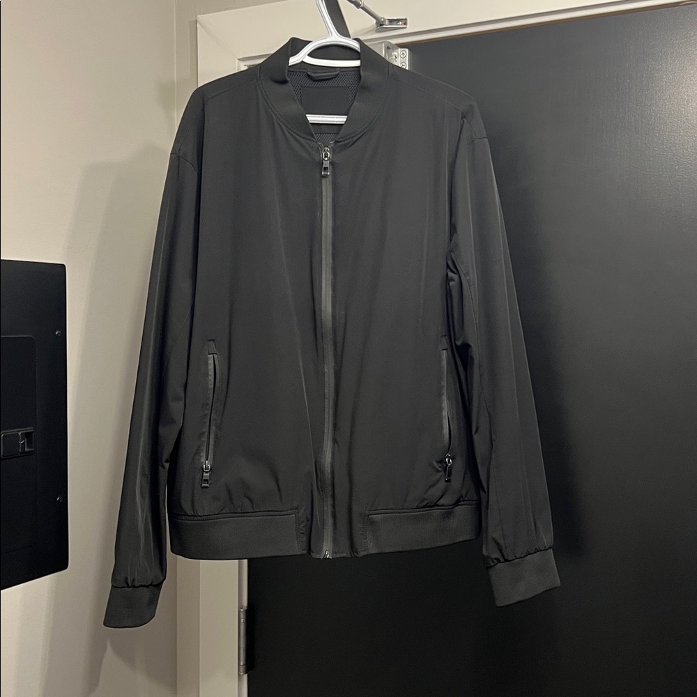 Zara Men's Black Windbreaker Jacket
